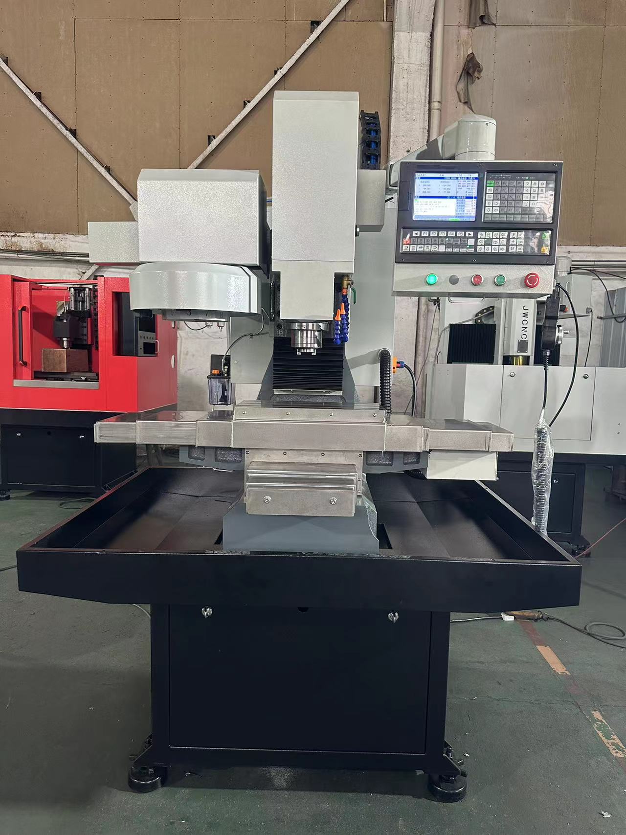 vmc4525 cnc milling machine mill steel copper 12 tools magazine bt30 spindle atc